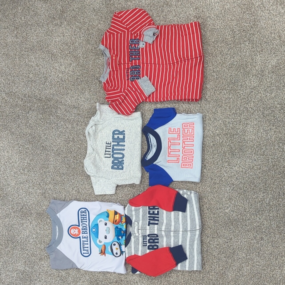 Lot of Little Brother Baby Clothing Sizes 3-9 Months